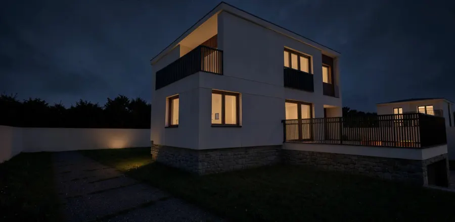 Wizualizacja 3D: Przebudowa i rozbudowa PRLowskiej "Kostki" w krakowskim Bieżanowie. Temat równie wdzięczny co kłopotliwy. Musieliśmy rozwiązać wiele problemów związanych z przenikaniem się poziomów, pomieszczeń i struktur ścian. — zdjęcie 2